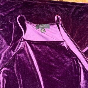 Purple mini dress forever 21 size 3X